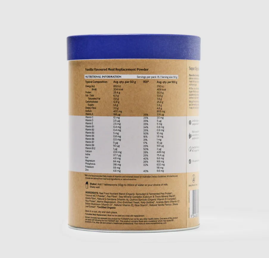 Amazonia Raw All-In-One Meal Replace Vanilla Creme - Image 3