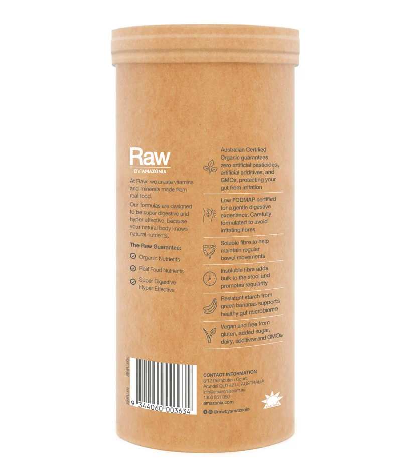 Amazonia Raw Real Food Nutrients Organic Fibre Lemon Lime 300g - Image 3