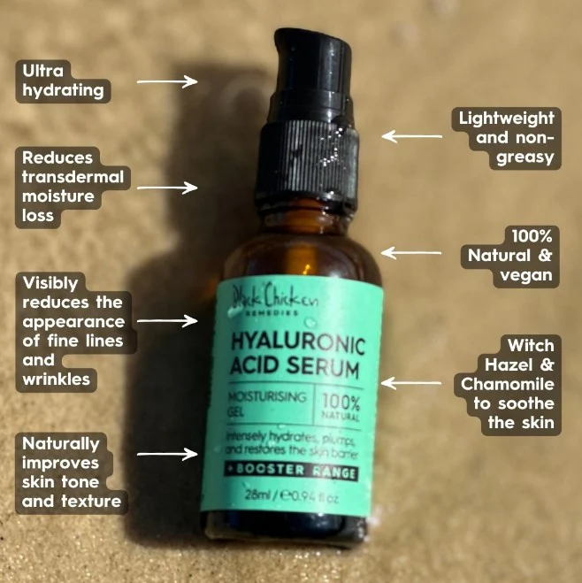 Black Chicken Remedies Hyaluronic Acid Serum Moisturising Gel 28ml - Image 2