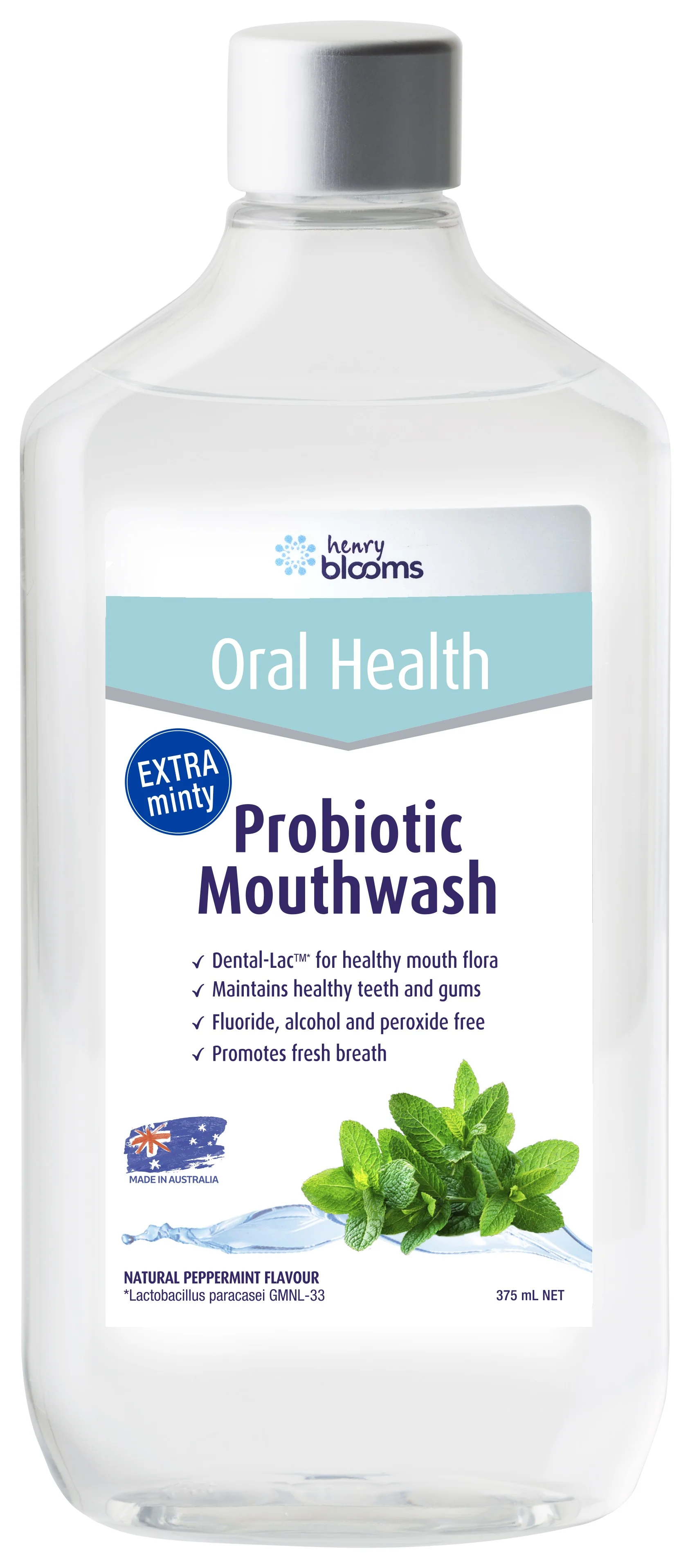 Henry Blooms Probiotic Mouthwash 375ml