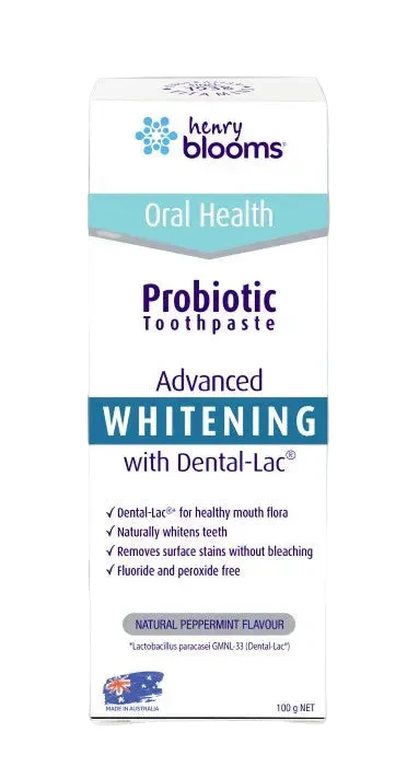 Henry Blooms Probiotic Toothpaste Whitening 100g