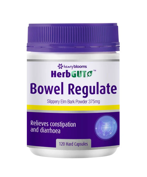 Henry Blooms HerbGUT+ Bowel Regulate 120 Capsules