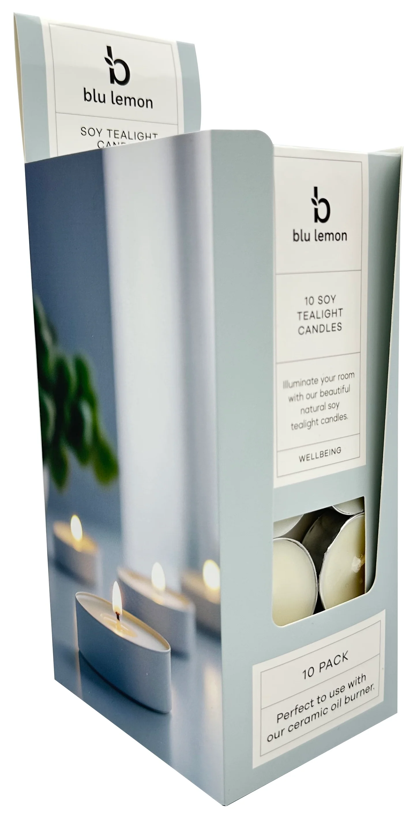 blu lemon Soy Tea light Candles (10 pack) x 6 boxes