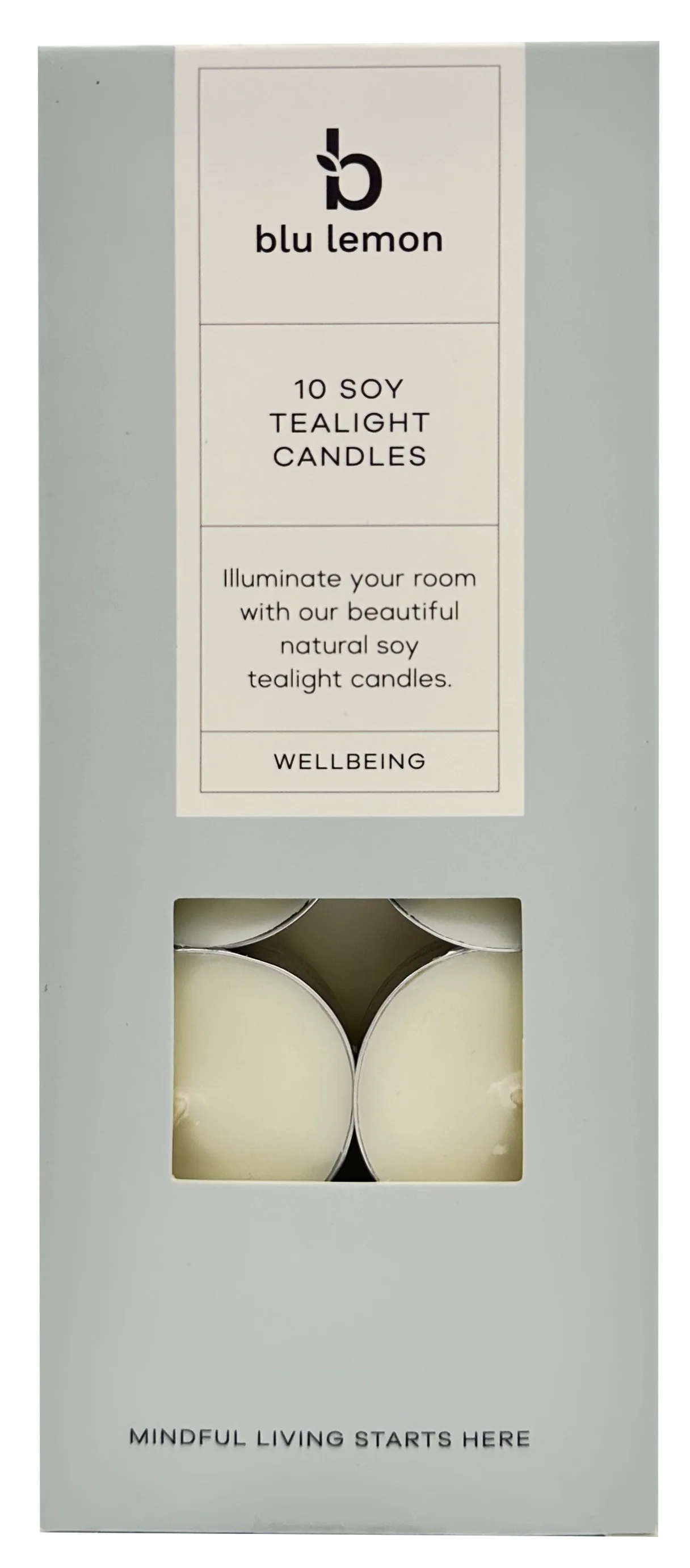 blu lemon Soy Tea light Candles (10 pack) x 6 boxes - Image 2