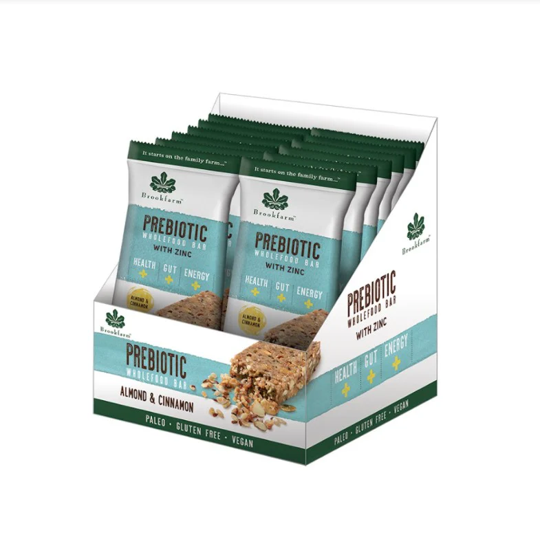 Brookfarm Almond & Cinnamon Prebiotic Bar 40g x 12 Pack