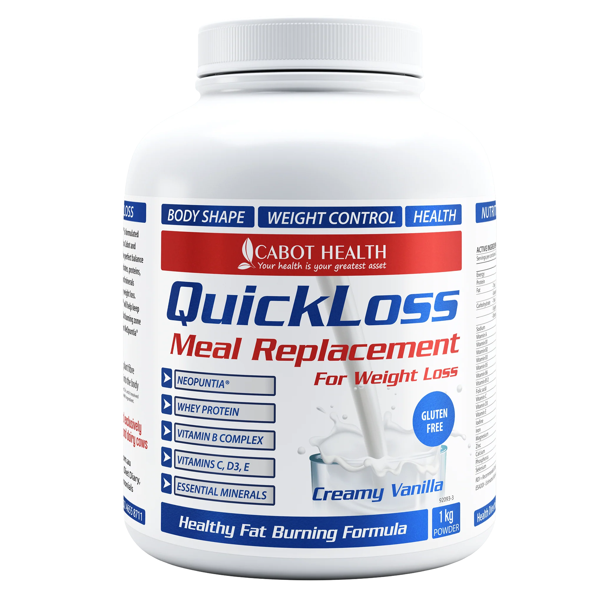 Cabot Health Quick Loss Vanilla
