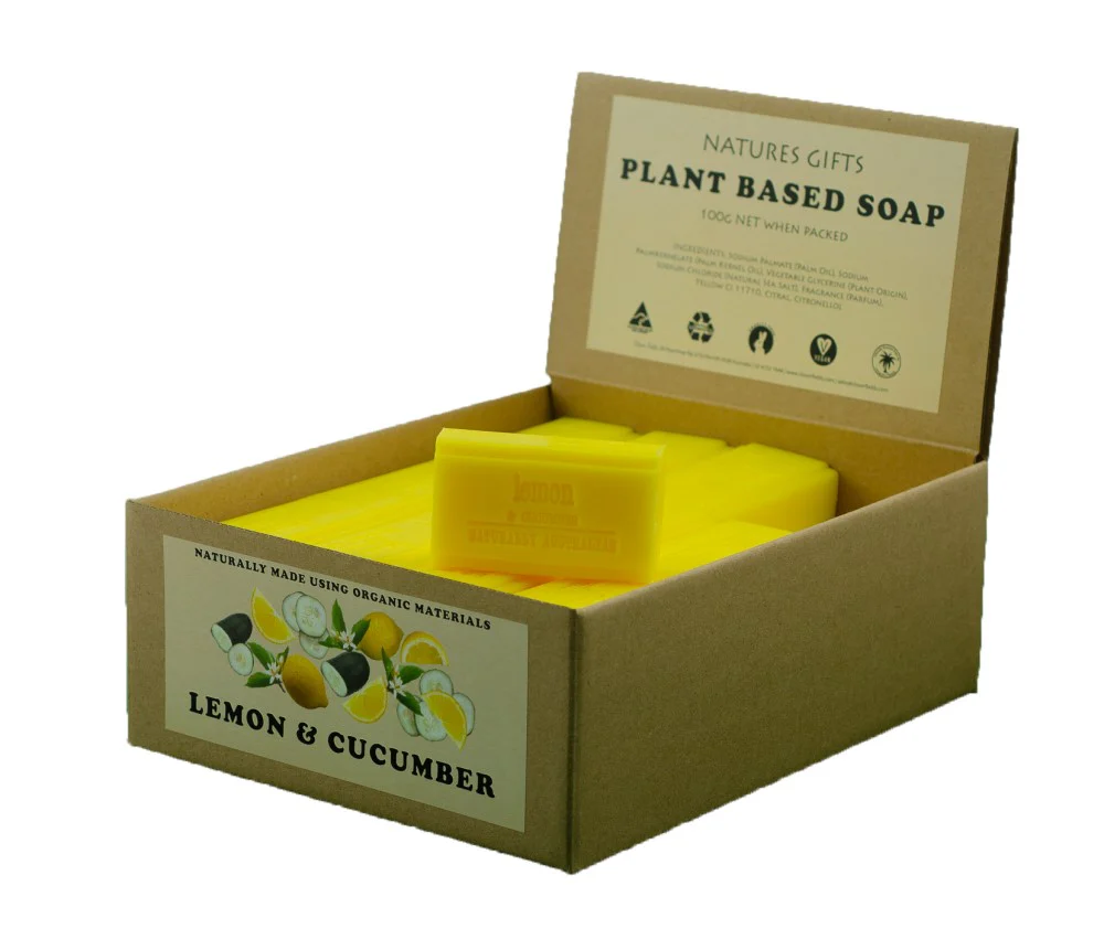 Cloverfields Lemon Cucumber Bar Soap (box of 36)