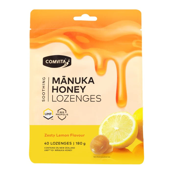 Comvita Soothing Manuka Honey Lozenges Lemon 500g