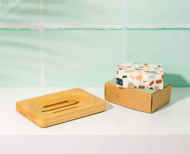 Cooki Haircare Bamboo Shampoo Bar Drainer Dish - Image 2