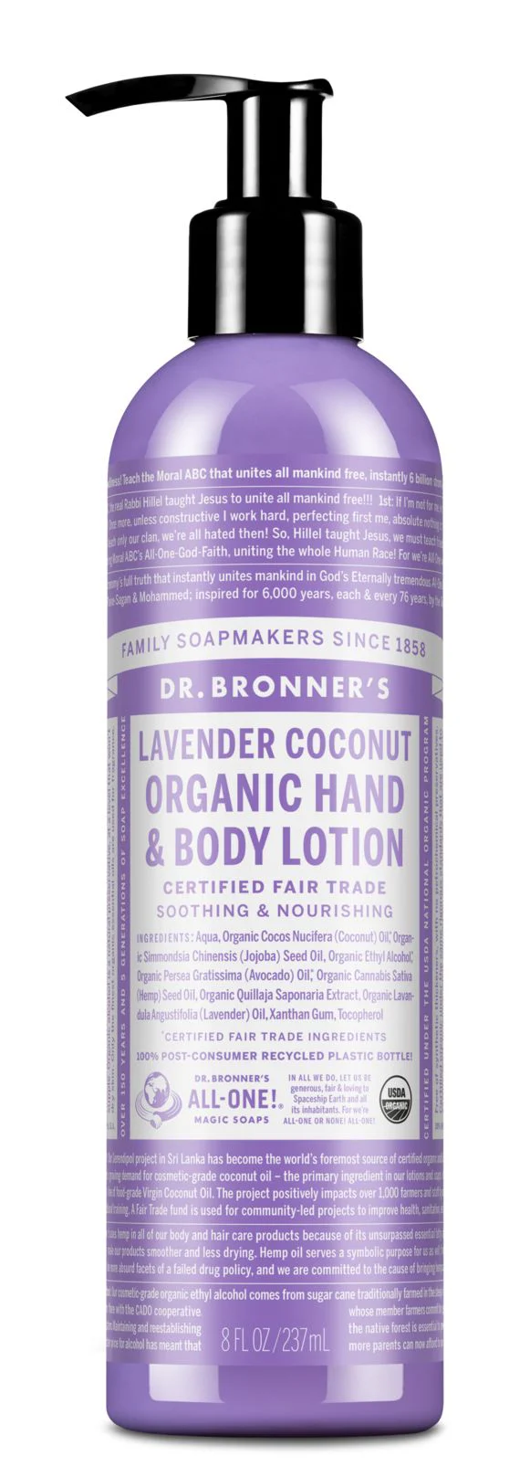 Dr Bronner's Organic Lotion Lavender Coconut