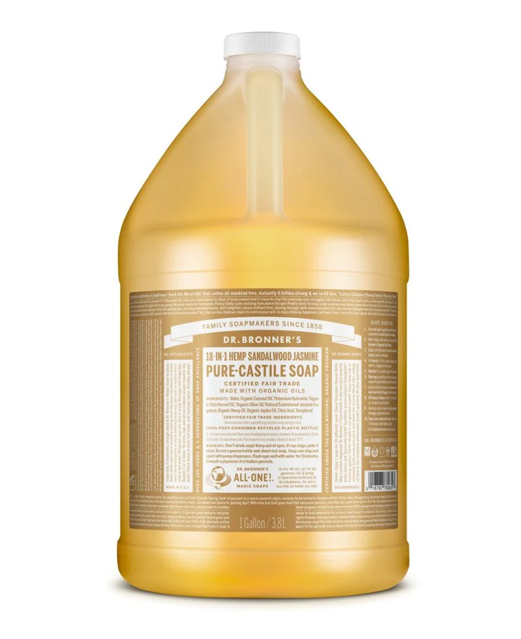 Dr Bronner's 18-in-1 Pure Castile MAGIC SOAP Sandalwood Jasmine - Image 5