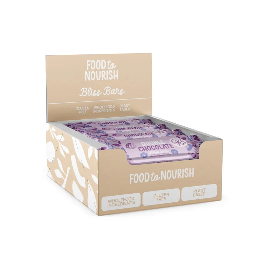 Food To Nourish Bliss Bar Double Choc 40g - Box of 12