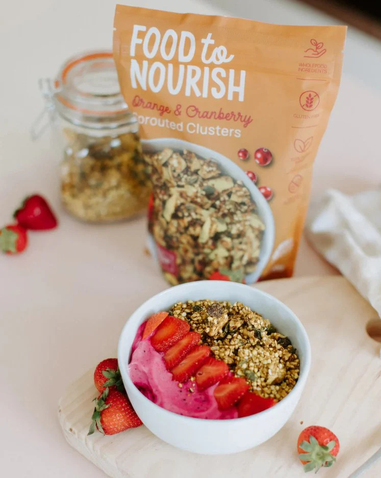 Food To Nourish Sprouted Clusters Orange & Cranberry 400g - Image 3