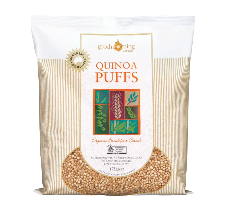 Good Morning Cereals Organic Quinoa Puffs 175g (Box of 6)