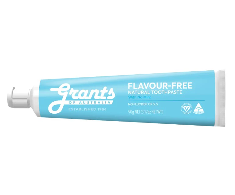 Grants Toothpaste Flavour Free Fluoride Free 90g - Box of 12 - Image 3
