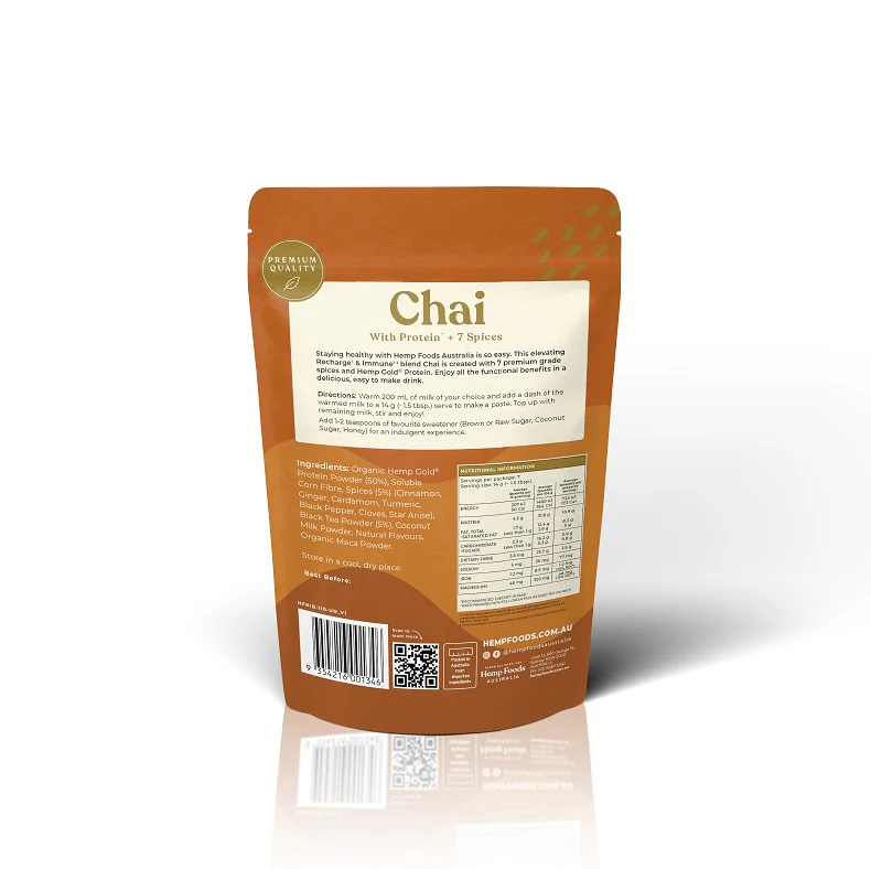 Hemp Foods Australia Chai Recharge & Immunity Blend - Image 2