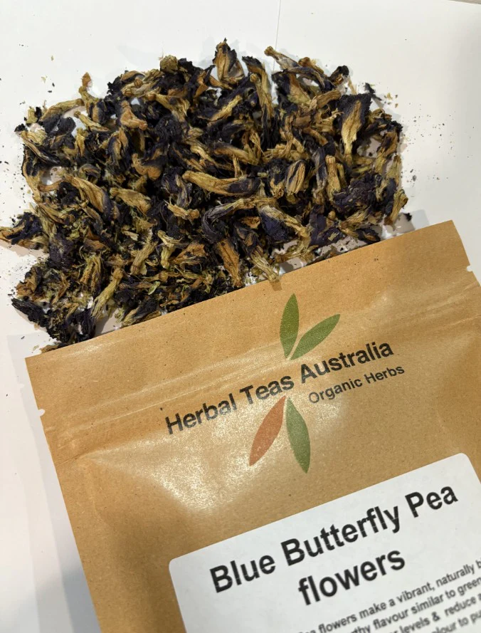 Herbal Tea Australia Blue Butterfly Pea Flowers Loose Leaf 50g - Image 2