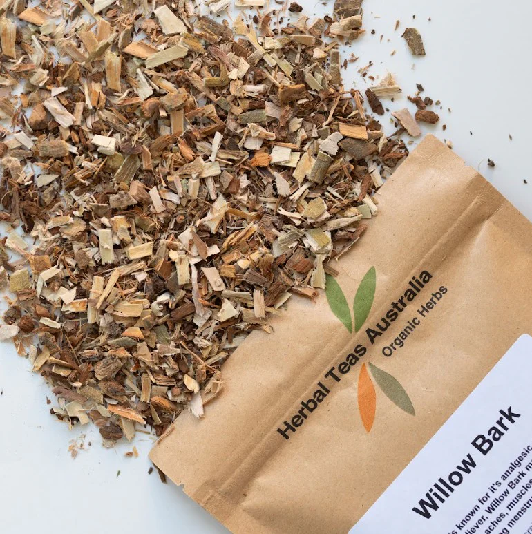 Herbal Tea Australia Willow Bark Loose Leaf 100g - Image 2