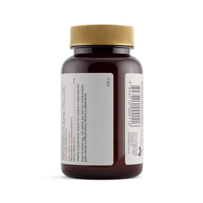 Herbs of Gold Activiated Sublingual B12 75 tablets - Image 3
