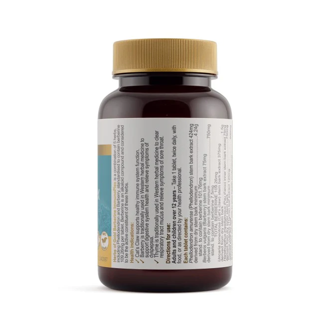 Herbs of Gold Berberine Immunoplex 30 tablets - Image 2