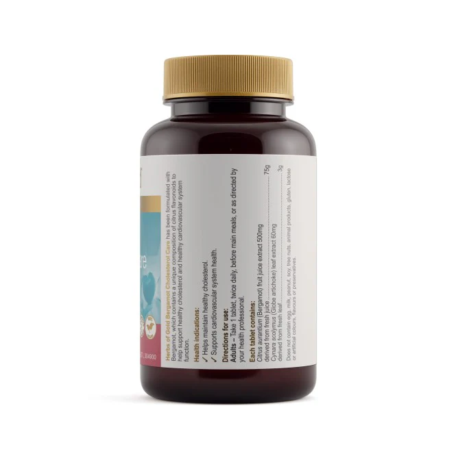 Herbs of Gold Bergamot Cholesterol Care 60 tablets - Image 2