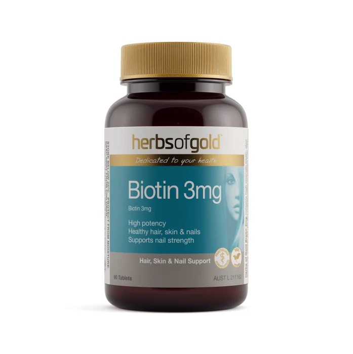 Herbs of Gold Biotin 3mg 60 tablets
