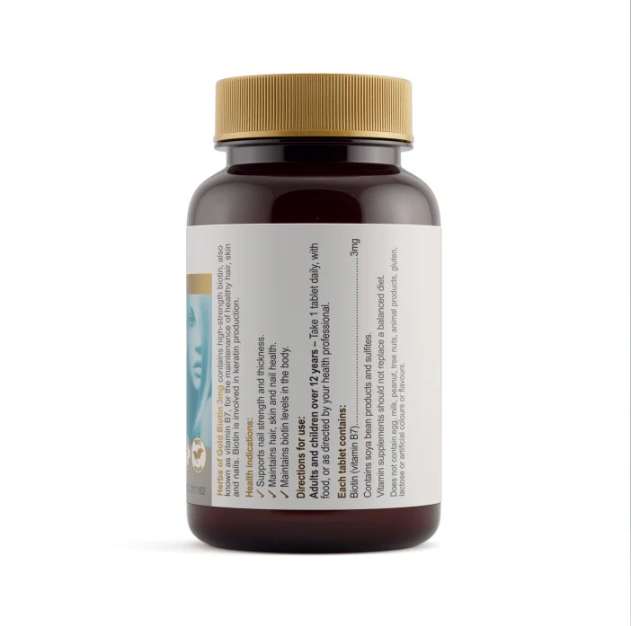 Herbs of Gold Biotin 3mg 60 tablets - Image 2