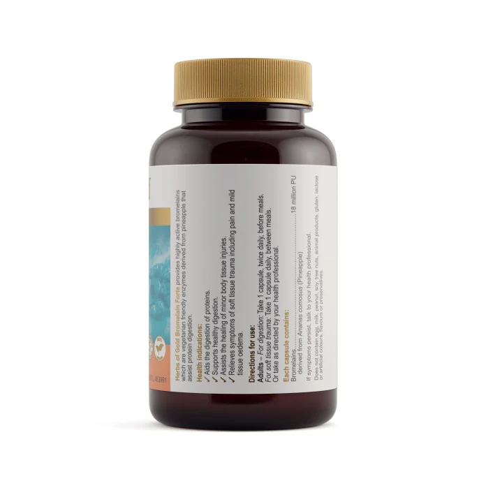 Herbs of Gold Bromelain Forte 60 capsules - Image 2