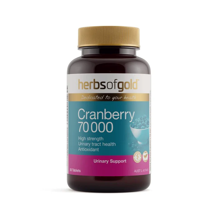Herbs of Gold Cranberry 70 000 Higher Strength 50 tablets