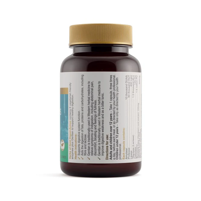 Herbs of Gold Digest-Zymes 60 Capsules - Image 2