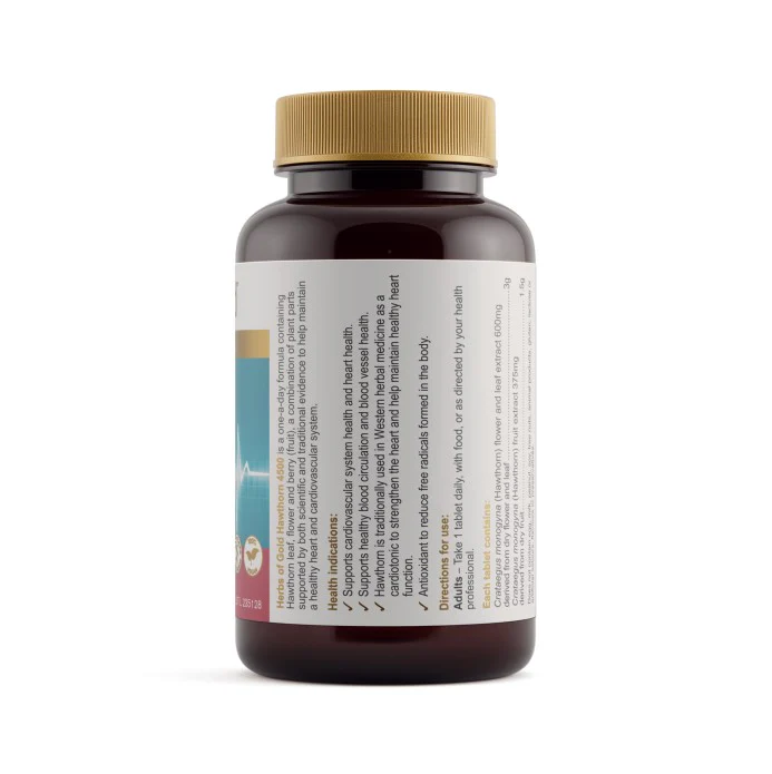 Herbs of Gold Hawthorn 4500 60 tablets - Image 2
