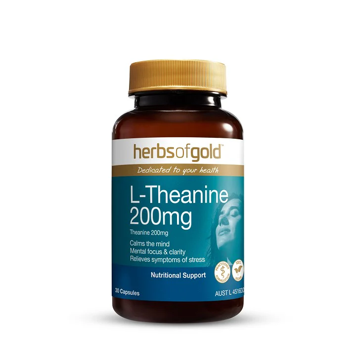 Herbs of Gold L-Theanine 200mg 30 capsules