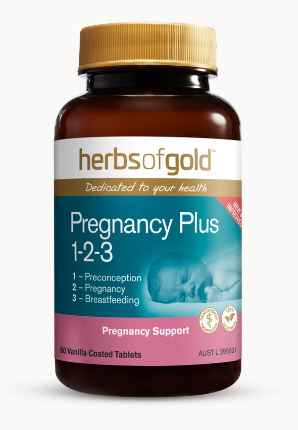 Herbs of Gold Pregnancy Plus 1-2-3  (New & Improved) 60 Tabets