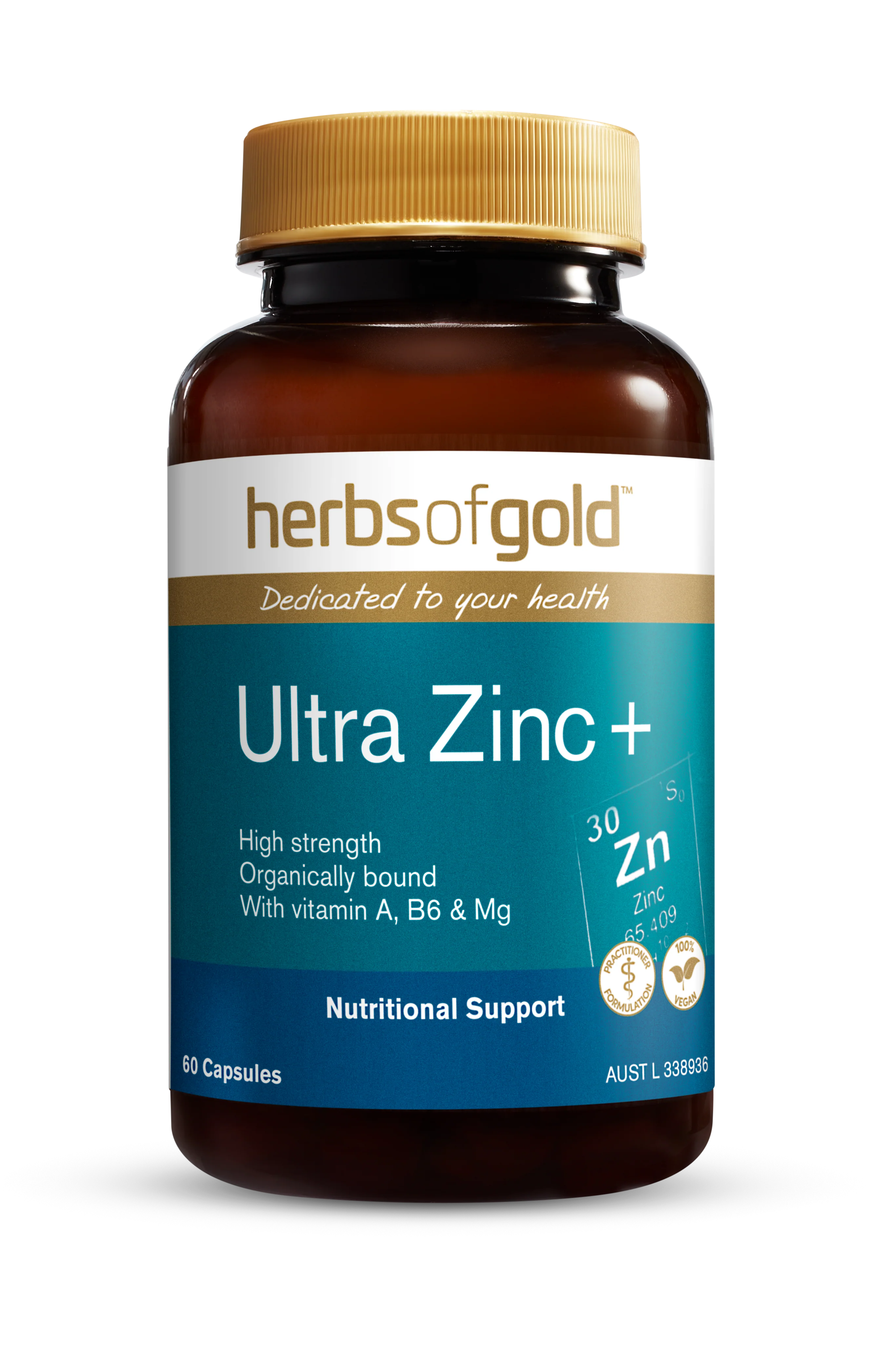 Herbs of Gold Ultra Zinc + 60 Capsules