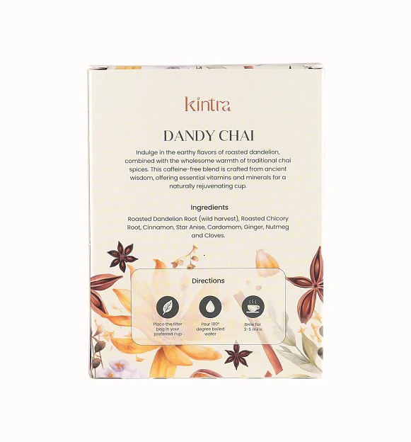 Kintra Foods Dandy Chai Blend 32 Tea Bags - Image 2