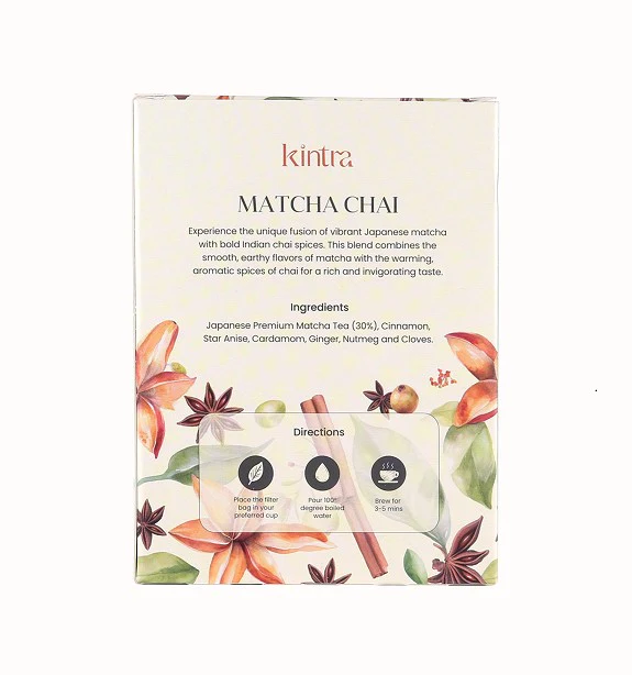 Kintra Foods Matcha Chai 25 Tea Bags - Image 2
