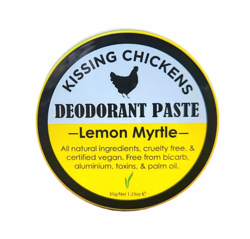 Kissing Chickens Natural Deodorant Paste Lemon Myrtle 35g