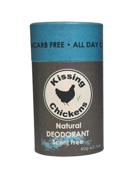 Kissing Chickens Natural Deodorant Stick Scent Free 60g
