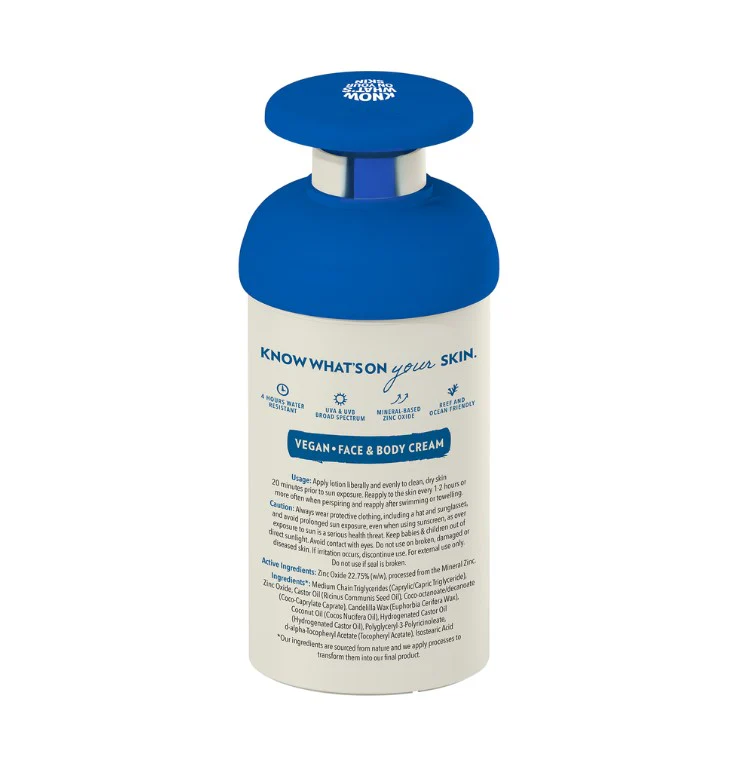 Little Urchin Natural Clear Zinc Sunscreen SPF 50+ 300g - Image 2