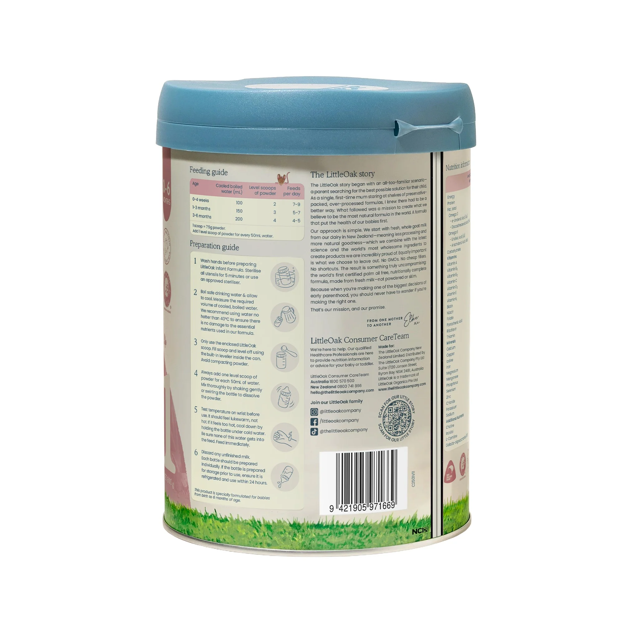 LittleOak Natural Goat Milk Toddler Milk Stage 1 - Image 4