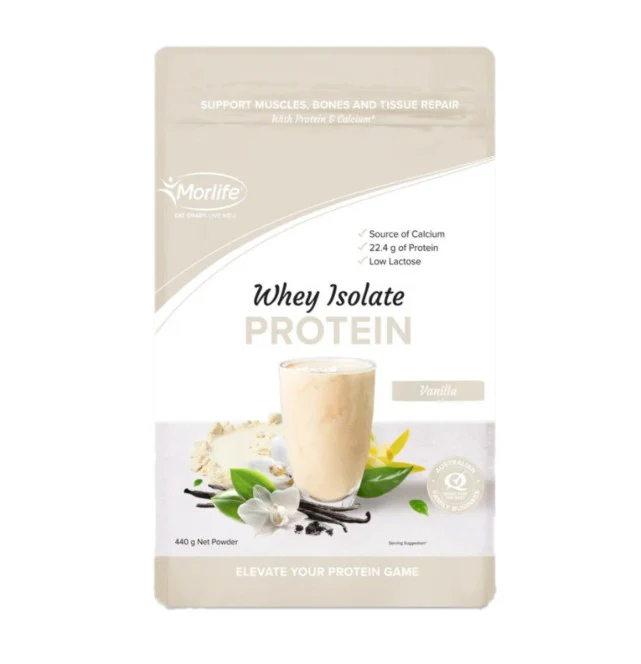 Morlife Whey Protein Isolate Vanilla 440g