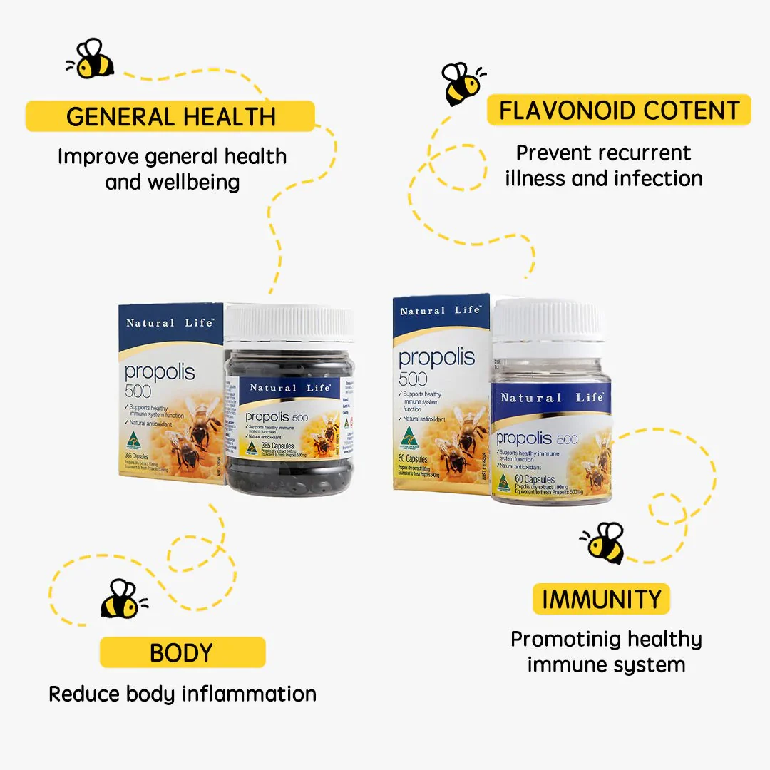 Natural Life Propolis High strength 500mg - Image 4