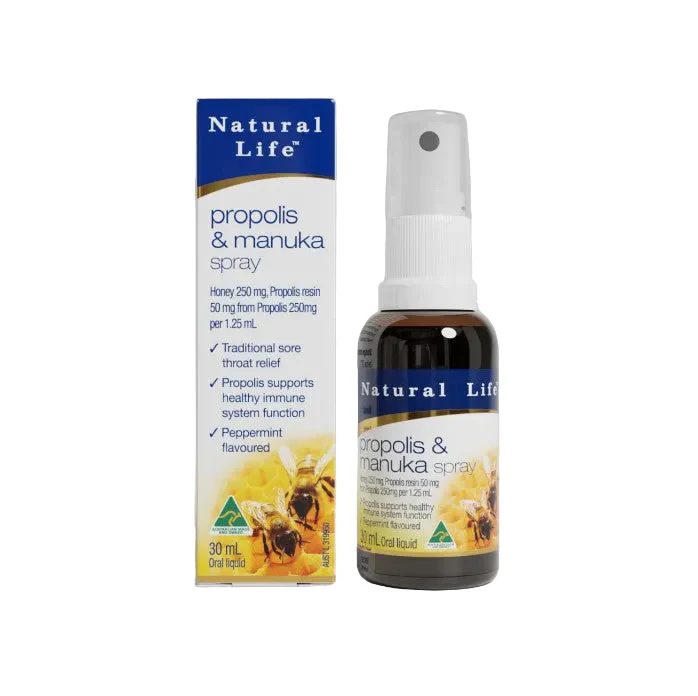 Natural Life Propolis & Manuka honey spray 30ml