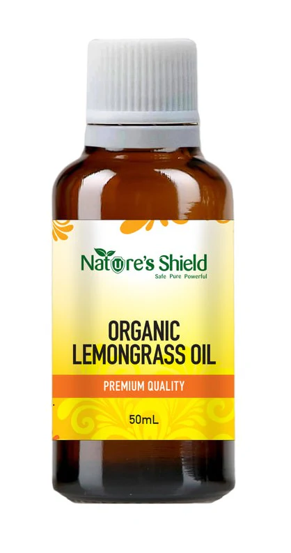 Nature's Shield 100% Certified Organic Lemongrass Oil 50ml