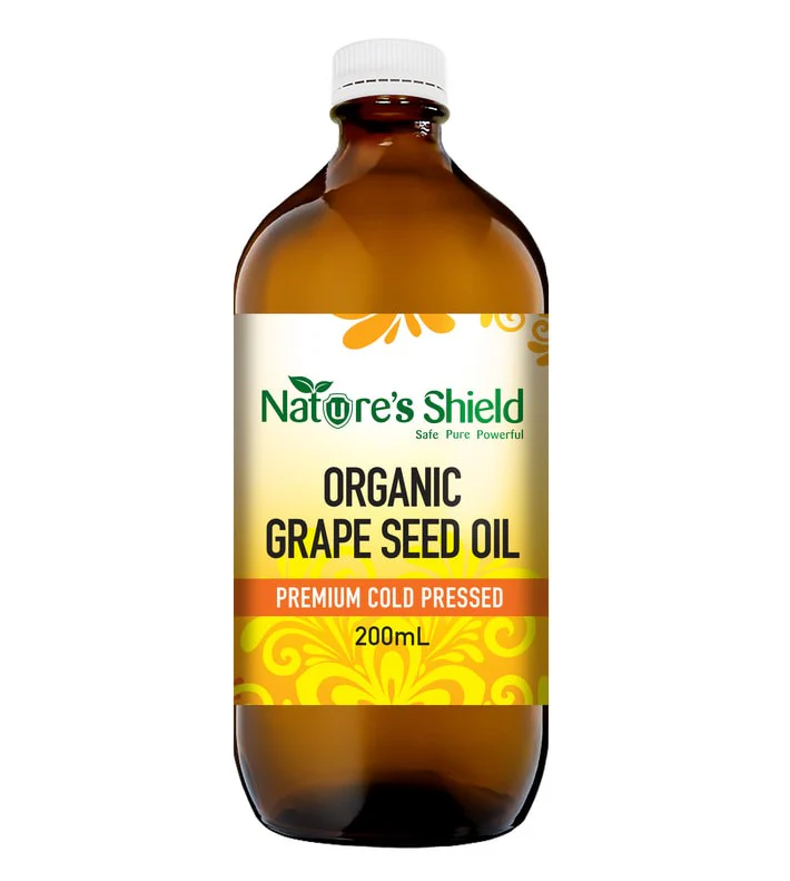 Nature's Shield Cold Pressed Organic Grapeseed Oil - Image 2