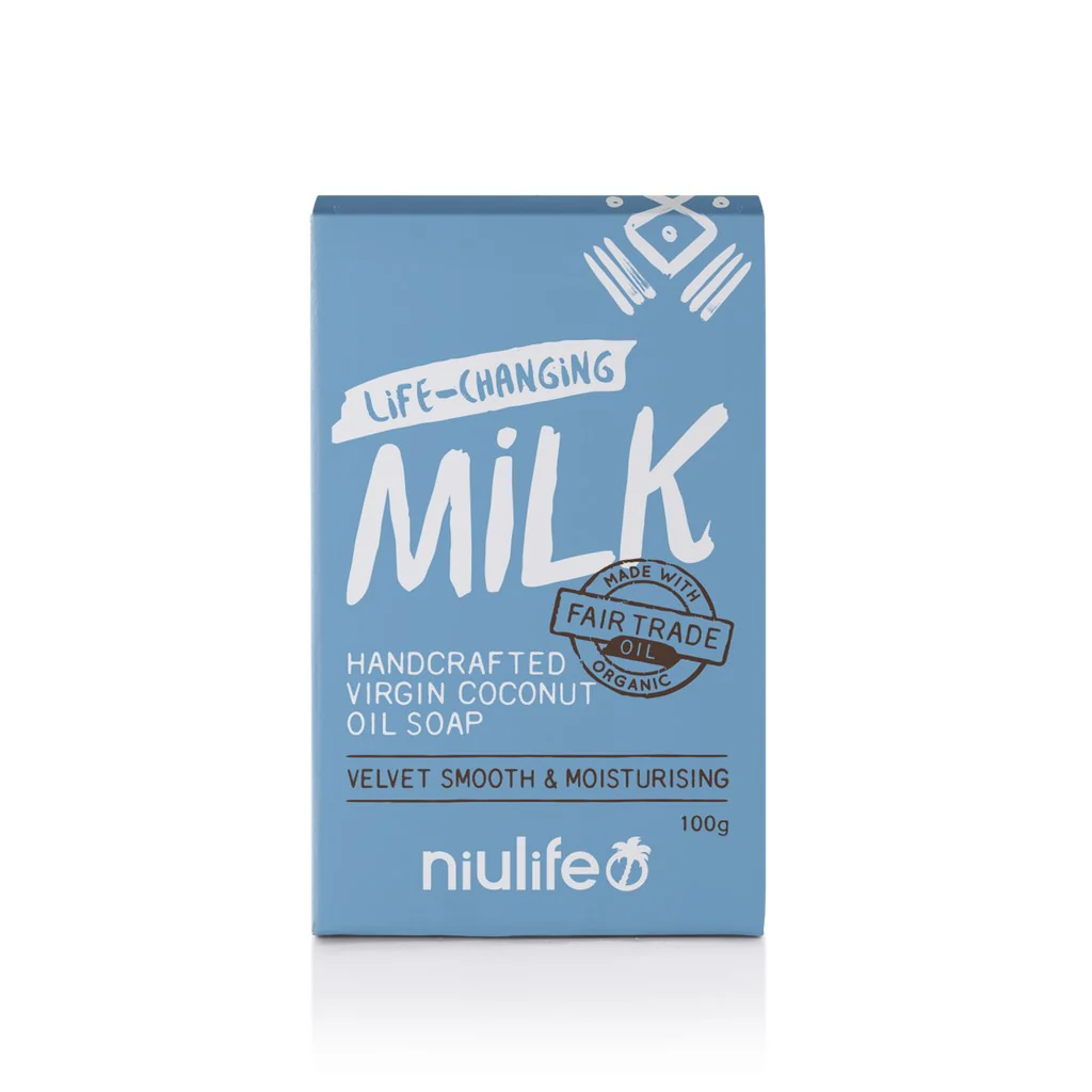 Niulife Handcrafted Milk Virgin Coconut Oil Bar Soap 100g