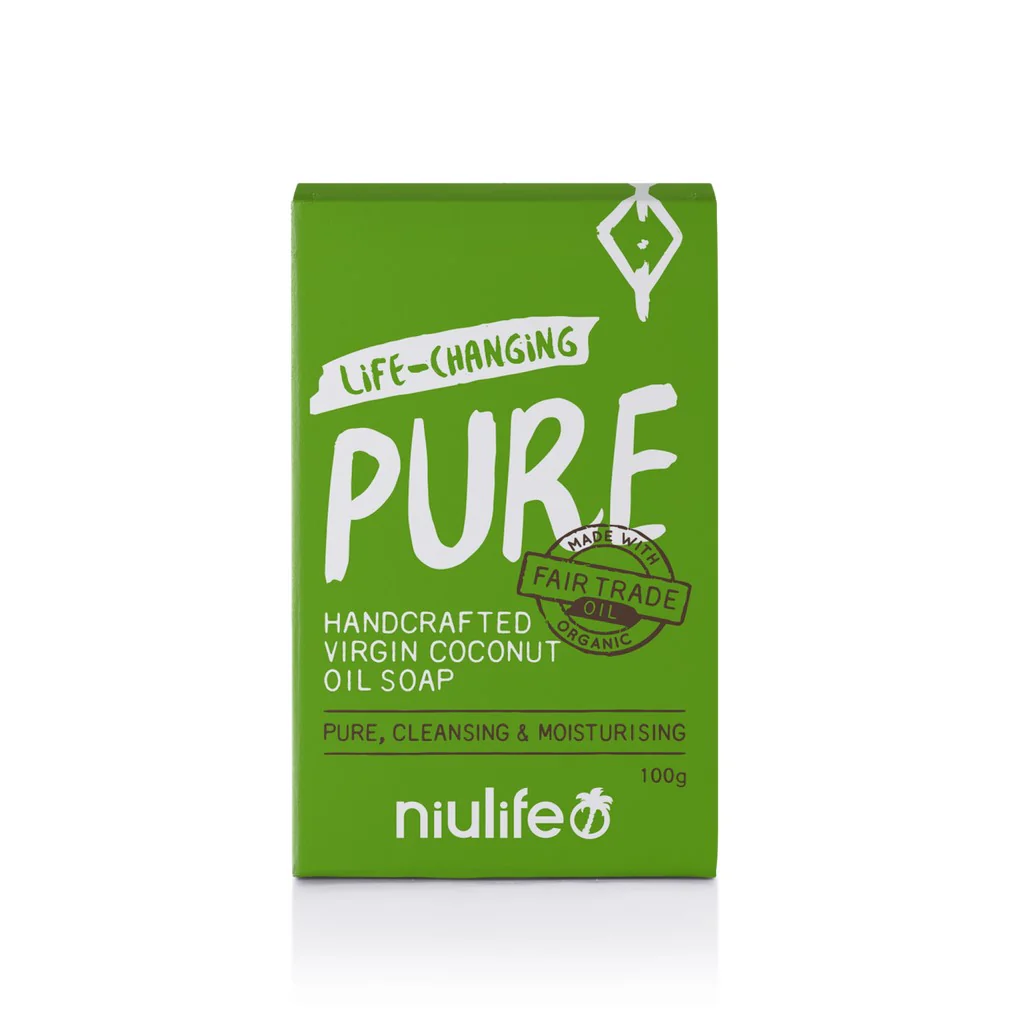 Niulife Handcrafted Pure Virgin Coconut Oil Bar Soap 100g