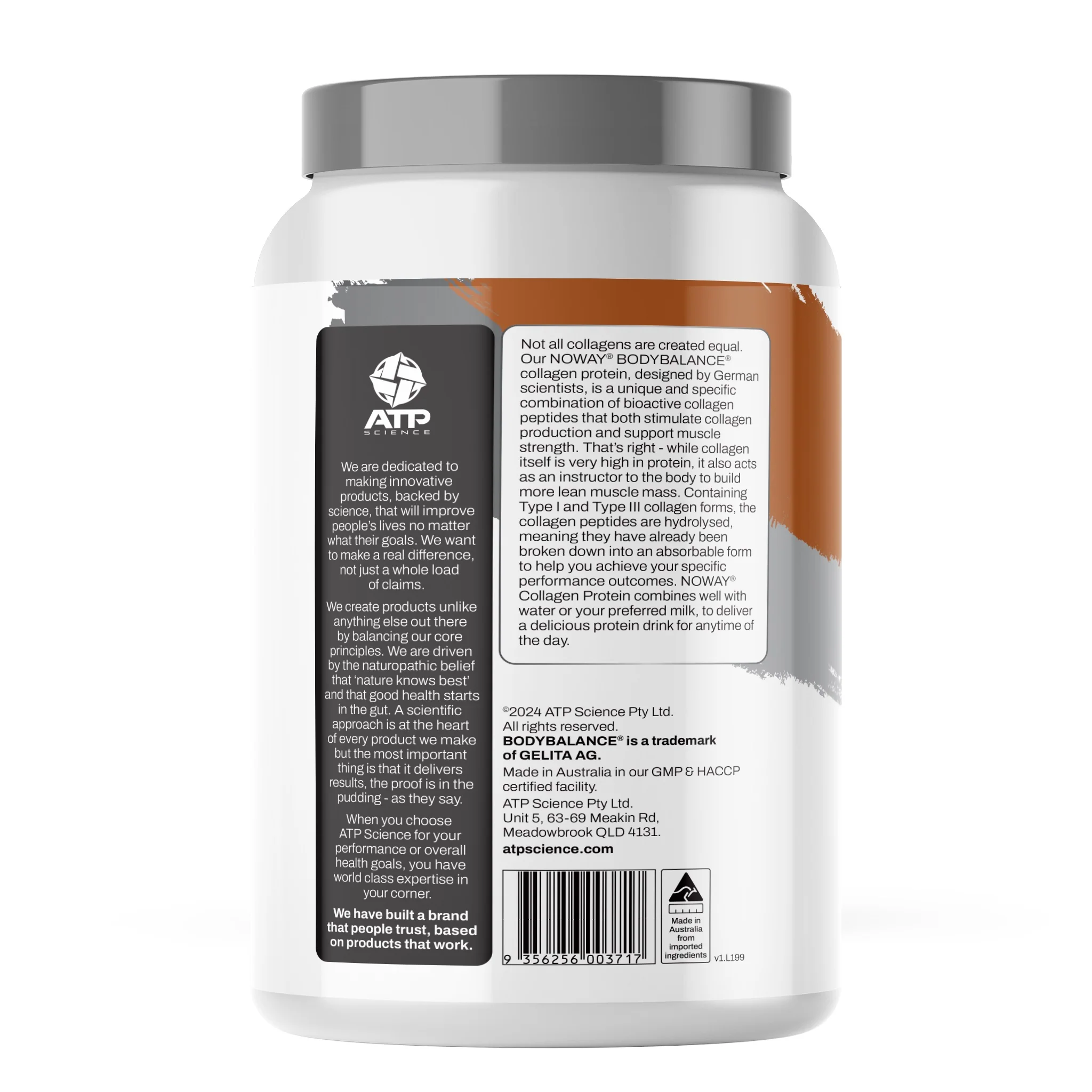 NOWAY Collagen Protein Iced  Coffee 30 Serve Tub 780g - Image 2