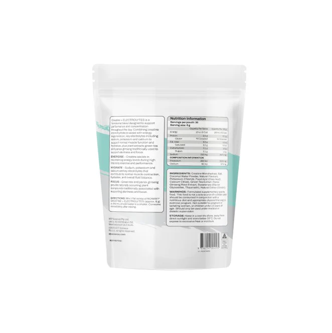 Noway Creatine & Electrolytes Citrus 30 Serve - 180g - Image 2