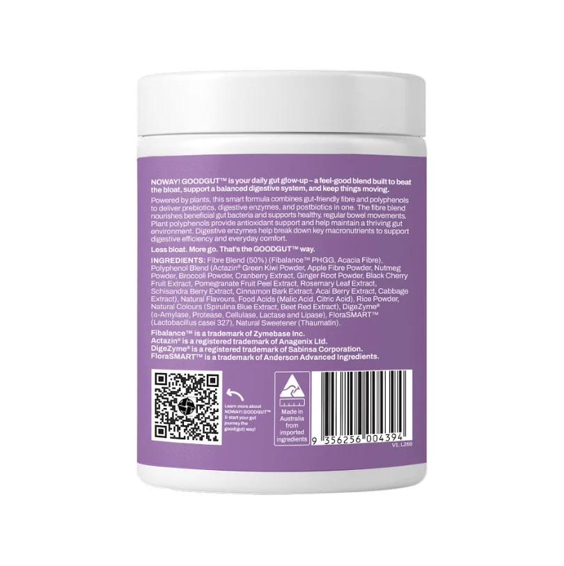 NOWAY Goodgut Blackcurrant Powder 30 serve 210g - Image 3